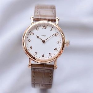 35mm size thin women watch 9 5mm lady vintage classical style grace girl wristwatch party business watches gift mother lovers auto273c