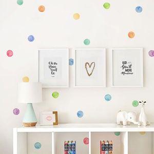 29 pezzi/set decalcomanie da muro per bambini in PVC punti colorati adesivi creativi per bambini decorazione della stanza dei bambini in vinile