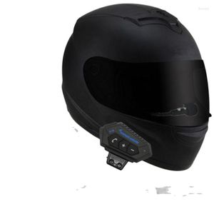 Hełmy motocyklowe Cool Hełm kompatybilny z podwójnym obiektywem kompatybilny z Bluetooth Four Seasons HEAPEAR RACING MOTO UNISEX