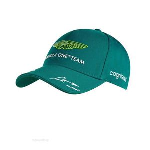 볼 캡 2023 Aston Martin F1 팀 Alonso Green Baseball Cap Snapback Cott전 모자 조절 모자 선 모자 Gorras Hombre Fernando Gorra