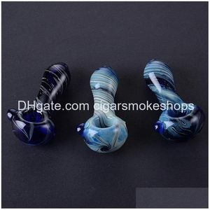 Smoking Pipes Wholesable Mini Small Style Spoon 30G Glass Dry Herb Handpipe Pyrex Oil Burner Pipe Accessories Dhs Ship Drop Delivery Dhppk