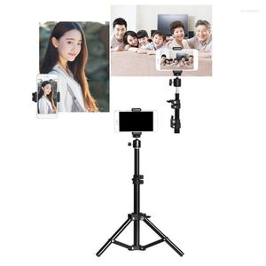Candeeiros de mesa 26cm/20cm Câmera Po Círculo Anel de luz regulável LED Selfie USB Lumière para estúdio de vídeo de maquiagem com tripé