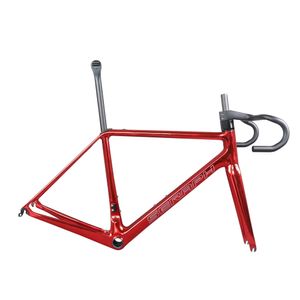 Superlight Rim brake Climbing Road Bike Frame FM629 Plating Red Paint Available Size 52/54/56CM BB86 Bottom Bracket