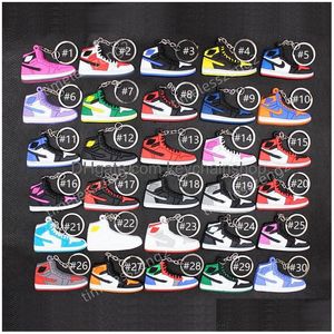 Keychains Lanyards 2022 Mtistyles Designer Mini Sneaker Keychain Brand Sport Shoe Key Chain Men Women Kids Ring Creative Gift Drop Dhxzv