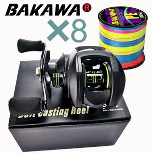 BAITCASTING REELS BAITCASTING REEL High Speed ​​8 1 1 Gear Ratio 171BB färskt saltvattenmagnetiskt bromssystem Ultralight Fishing Reel 2000 Seri 230607