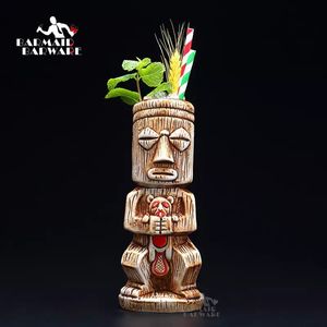 Кружки 450 мл керамика Tiki Mug Creative Forcaine Beer Wine Mug Cup Bar Tool 230607