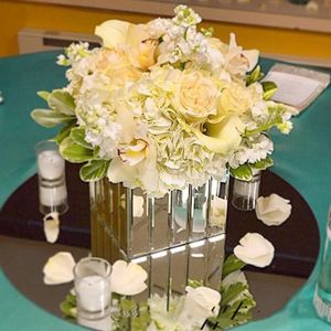 11,8 tum) 13,8 tum 15,8 tum) Rund spegelbas för mittpunkten 11,8 tum diameter Rund ljusplatta Set Wedding Party Table Centerpieces Imake996