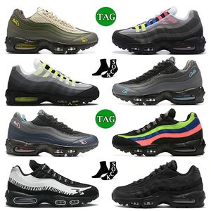 Hurtownia MX 95 OG Buty do biegania mężczyźni kobiety 95s Cork Pink Beam Sequoia Triple Black White Eegean Storm Neon Chciwe projektant Low Flat Sneakers Sports 36-46