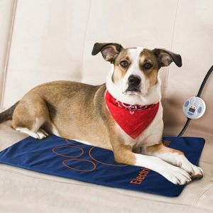 Almofada térmica para animais de estimação com temperatura à prova d'água ajustável aquecimento elétrico confortável para cães