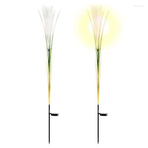 Solar Garden Lights Outdoor Decorative Decoration Stake Flower For Patio Yard Lawn