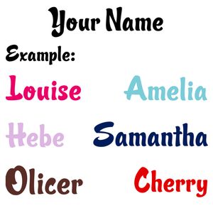 Personalized name vinyl decal wall sticker Custom Name Car/Door Window Bumper Decal Children Nursery Home Decor