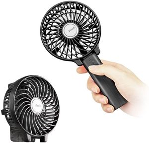 Fans Mini-Handventilator, Lüfter mit 1200 mAh wiederaufladbarem USB-Akku, 315 Betriebsstunden Akku-Lüfter, zusammenklappbarer USB-Tischventilator, klein