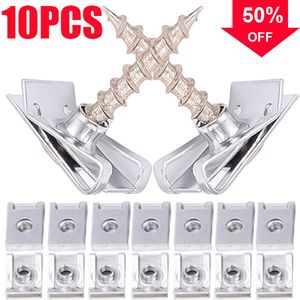 New 10PCS U Nut Kit Stainless Steel WithThreaded Nut Clip for Car Motorcycle Truck Bumper Auto Fender Fastener Rust Protection Clip