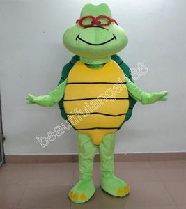 Funny Turtle Mascot Costume Cartoon Character Outfit Suit Halloween Party Outdoor Carnival Festival Fancy Dress for Men Women