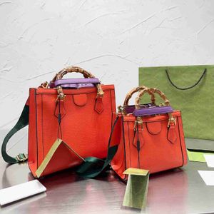 HOT Classic Bamboo Tote Bag 13 color Designer Bag Embroidery Shoulder Bags Women G-letter Leather Luxurys Handbags Female Handle Crossbody Bags Purse 220325/230301