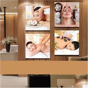 Paintings Beauty Facial Spa Care Mask Mas Salon Posters Pictures Hd Canvas Wall Art Home Decor For Living Room Decorations Drop Deli Dh0Pl