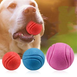Husdjur Toys Extra-Tough Rubber Ball Toy Funny Interactive Elasticity Ball Dog Chew Toys For Dog Tooth Cleaning Teethbrush Balls