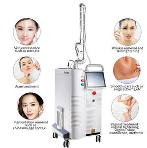 Professionale 60w Co2 Macchina laser frazionata Tubo di metallo Vecchia cicatrice Smagliature rughe Rimozione della pelle Sollevamento della pelle ringiovanimento vaginale stringere la macchina laser