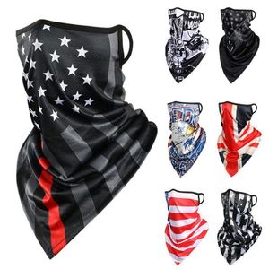 Fashion Face Masks Neck Gaiter Triangle Bandana Half Face Scarves Hanging Ear Mask Scarf Ice Silk Neck Gaiter UV Sun Cover Smooth Breathable Headband Men Women 230607