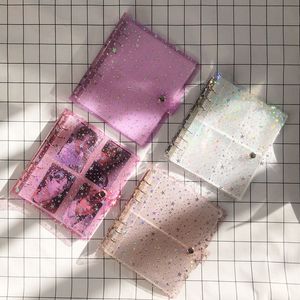 Notepads Star Soft PVC Portable Po Album Jelly Glitter Color for Mini Instax Name Card Kpop Stars Pos Binder 230607