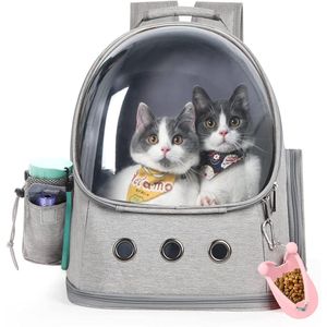 Barnvagnar Cat Ryggsäckbärare, PET -ryggsäck Bubble Travel Bag For Small Dogs Puppy Kitten Rabbit Bunny Bookbag Space Capsule For Outdoor