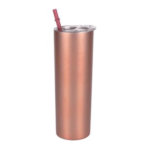 Tumblers 20 Oz Skinny Tumbler Stainless Steel Set with Lids Insulated Slim Water for Diy 230607