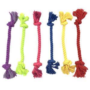 Dog Plush Toy 12cm Diameter Three Strands Of Colored Knotted Cotton Rope Knot Gnawing And Grinding Dog Toy Fleece Squeak Toys