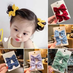 Hårtillbehör Piece/Set Cute Girls Bow Clip New Princess Hairpin Fashion Trend Duckbill Barrettes Kids R230608