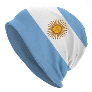 Bandeira da bandeira da argentina chapéu de chapéu de malha homens homens frios unissex inverno skullies beanies baps