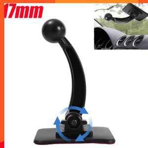 New 17mm Ball Head Base Universal Sticky Car Phone Holder 360° Rotation Dashboard Cell Phone Stand for IPhone 14 Xiaomi Accessories