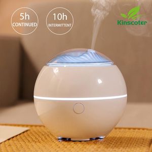 Apparater Kinscoter Portable Aroma Essential Oil Diffuser Mini Aromaterapi Firidifier Ultrasonic Mist Maker Humidificador for Home Car