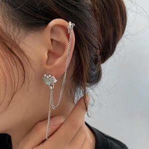 Stud Earrings Woman Hearts Tassel Earring For Women Party Gift Fashion Trend Wedding Silver Color Metal Jewellery Accesorios