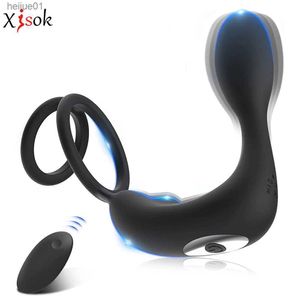Male Prostate Massager 12 Speeds Motor Vibrators Masturbator Delay Ejaculation Anal Butt Plug Goods Products for Adults Couples L230518