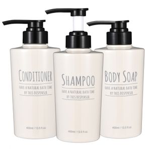 Liquid Soap Dispenser 3pcs/set Soap Dispenser Bottle Bathroom Shampoo Bottle Large-capacity Press Type Lotion Body Soap Empty Bottle Set 230607