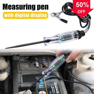 New Auto Circuit Tester with LED Digital Display Truck Voltage Tester Circuit DC 6-37V Auto Diagnostic Measure Probe Test Pen Tools