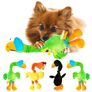 Plush Dog Toy Chicken Shaped Bite Resistant Squeaky Toys for Small Large Dogs Puppy Pets Training Accessories