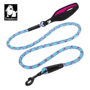 Trelas Truelove Pet Leash Mãos Livres Luxo Tático Ajustável Heavy Duty Neoprene Acolchoado Handle Training Walking Dog Rope TLL2572