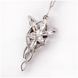 Pendant Necklaces Necklace Fashion Jewelry The Film Arwen Evenstar 5X3Cm For Women Drop Delivery Pendants Dho91