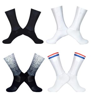 Meias Esportivas Verão Aero Respirável Ciclismo Masculino Antiderrapante Sem Costura Bicicleta à prova de Desgaste Estrada Calcetines Ciclismo 230608