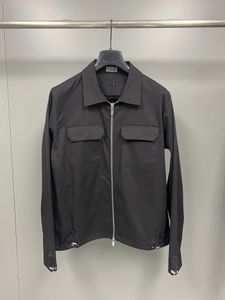 Роскошная дизайнерская куртка стильная карманная строчка дизайн европейский размер свободная версия высококачественной мужской рубашки на молнии на молнии