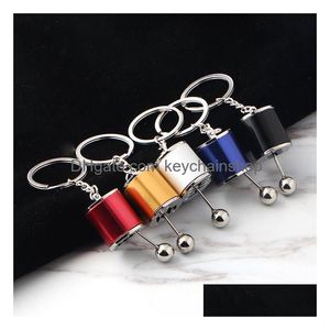 Keychains Lanyards Car Gear Shifter Lever Leisure Accessories Manual Transmission Casual Fashion For Lovers Drop Delivery Dhtjm