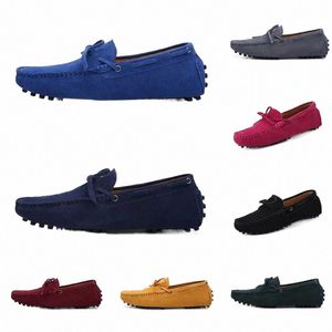men casual shoes Espadrilles taupe navy brown wine red Lime Green Sky Blue Burgundy mens sneakers outdoor jogging walking three g6jv#
