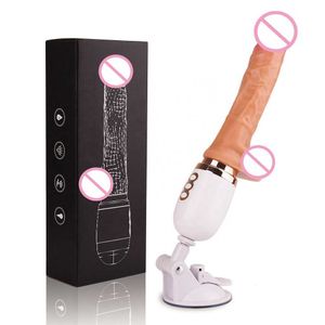 Sex Toy Massager Vibrator Remote 10 Frequency Vibration Dildo Machine for Man Telescopic Heated Women Realistic Big Penis