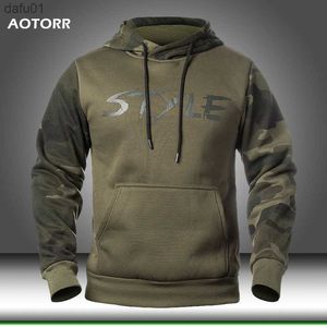 Camisolas com capuz de camuflagem masculina 2023 primavera masculina militar com capuz moletom com capuz masculino rua com capuz verde do exército moletom hip hop S-4XL L230520