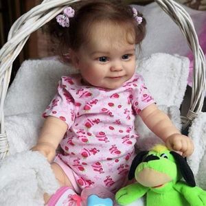 Dolls CUAIBB 50CM 20Inch Reborn Baby Doll Full Silicone Realistic Alive Lifelike born Real Toddler for Girls Gift 230607