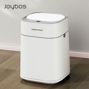 Waste Bins 14L Smart Bathroom Trash Can Automatic Bagging Smart Sensor Garbage White Electric Touchless Square Automatic Bin Smart Home 230607