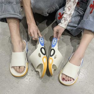 2022 Summer Mens Eva Slippers Женские микс-цвета на улице шлепанцы плюс размером 36-45 женские пляжные голени черные белые любители L230518