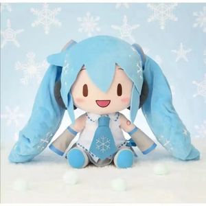 Animais de pelúcia de pelúcia bonecas de pelúcia 32 cm Hatsune Miku Plushie Anime Fufu Travesseiro Kawaii Boneca Bebê Brinquedos Crianças Presente de Natal Brinquedo Menina 220314