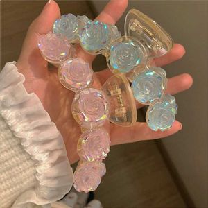 Dangle Chandelier Fashion Chic Hair Claws for Women Girls Elegant White Rose Barrette Hair Clips Temperament Bow Tie Bear Hairpin Headwear Jewelry Z0608