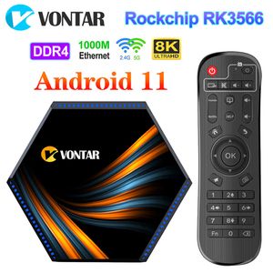 Vontar KK Max DDR4 Smart TV Box Android 11 8GB RAM 64GB 128GB RK3566 2,4G5GHZ WIFI 1000M BT 4K 8K TVBOX SET Top Box